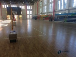 籃球場(chǎng)木地板畫線流程